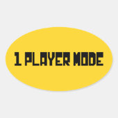 Sticker Ovale Mode Lecteur unique/un (Devant)