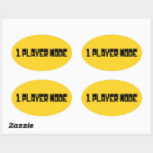 Sticker Ovale Mode Lecteur unique/un (Feuille)
