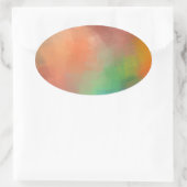 Sticker Ovale Modèle abstrait élégant moderne personnalisé vierg (Sac)