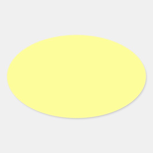 Sticker Ovale Modèle blanc Arrière - plan jaune (Devant)