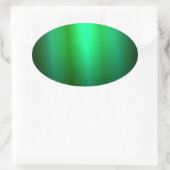 Sticker Ovale Modèle blanc couleur verte personnalisée tendance (Sac)