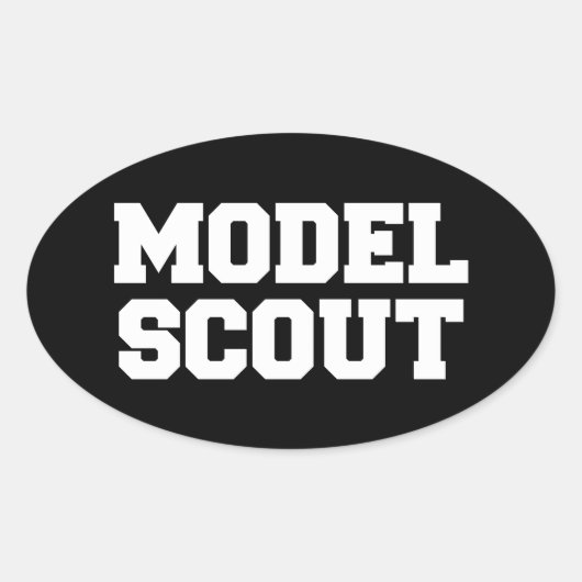 STICKER OVALE MODÈLE DE SCOUT (Devant)