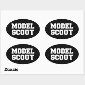 STICKER OVALE MODÈLE DE SCOUT (Feuille)