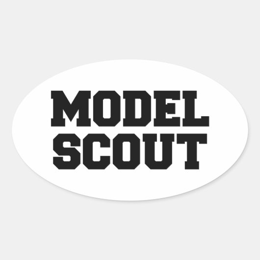 STICKER OVALE MODÈLE DE SCOUT (Devant)
