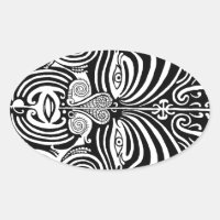 Modèle de tatouage tribal Maori Moko antique.