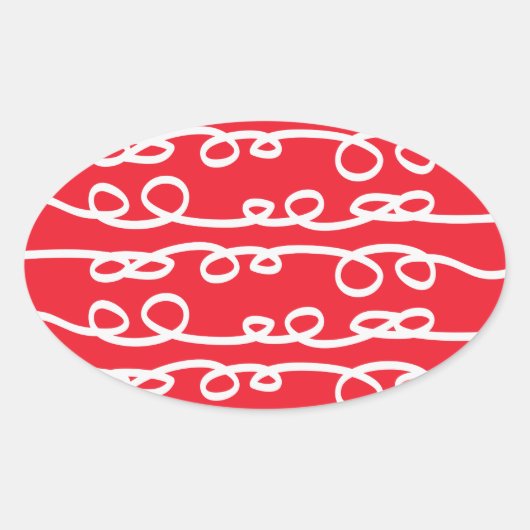 Sticker Ovale modèle tourbillon (Devant)