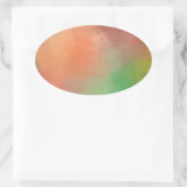 Sticker Ovale Modèle vierge d'art abstrait élégant moderne perso (Sac)