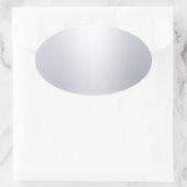 Sticker Ovale Modèle vierge d'aspect argenté élégant et tendance (Sac)