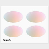 Sticker Ovale Moderne Coloré Vierge Modèle tendance Design éléga (Feuille)