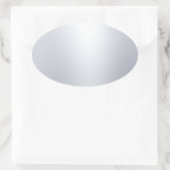 Sticker Ovale Moderne Faux Argent Modèle Vierge Glamour (Sac)