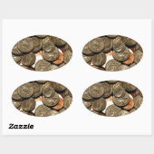 Sticker Ovale Modifier (Feuille)