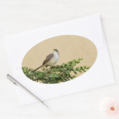 Sticker Ovale Moineau (Enveloppe)