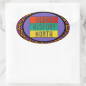 Sticker Ovale Mois de l'histoire des Noirs (Sac)