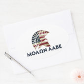 Sticker Ovale Molon Labe ! (Enveloppe)