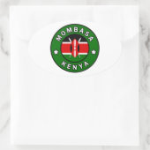 Sticker Ovale Mombasa Kenya (Sac)