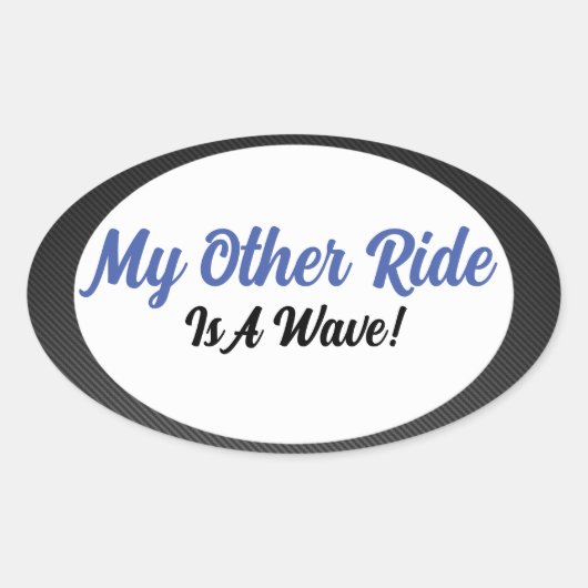 Sticker Ovale Mon autre tour (Devant)