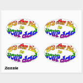 Sticker Ovale mon autre voyage, c'est ton père (Feuille)