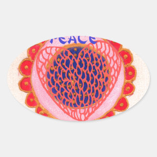Sticker Ovale Mon coeur rentre pour la paix.png