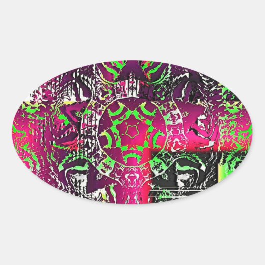 Sticker Ovale Mon Nom N'Est Pas Donna (Devant)