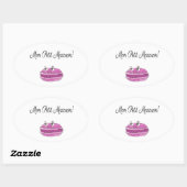 Sticker Ovale Mon Petit Macaron (Feuille)