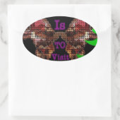 Sticker Ovale Mon souhait (Sac)