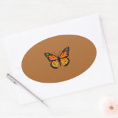 Sticker Ovale Monarch Butterfly Joy (Enveloppe)