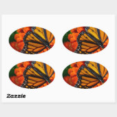 Sticker Ovale Monarque (Feuille)