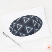Sticker Ovale Monde du Triangle (Enveloppe)