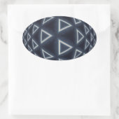 Sticker Ovale Monde du Triangle (Sac)