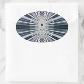 Sticker Ovale Monde Violet (Sac)