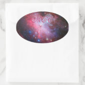 Sticker Ovale Monogramme - Aigle Nebula, Piliers de création (Sac)