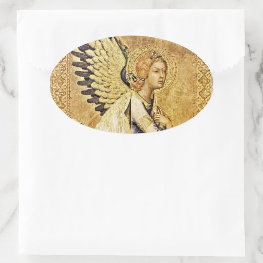 Sticker Ovale MONogramme ANGEL ANNONCIÉ (Sac)