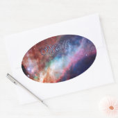 Sticker Ovale Monogramme Omega Nebula - Notre Univers Extraordin (Enveloppe)