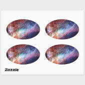 Sticker Ovale Monogramme Omega Nebula - Notre Univers Extraordin (Feuille)