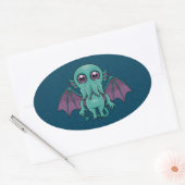 Sticker Ovale Monstres de Cute Baby (Enveloppe)