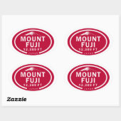 Sticker Ovale Mont Fuji 3389 FT Japon (Feuille)