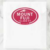 Sticker Ovale Mont Fuji 3389 FT Japon (Sac)