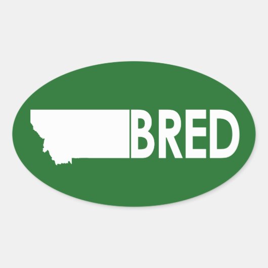 Sticker Ovale Montana Bred (Devant)