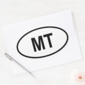 Sticker Ovale Montana "MT" (Enveloppe)