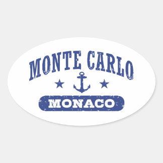 Sticker Ovale Monte Carlo Monaco