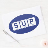 Sticker Ovale Montez le pédalo (Enveloppe)