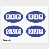 Sticker Ovale Montez le pédalo (Feuille)