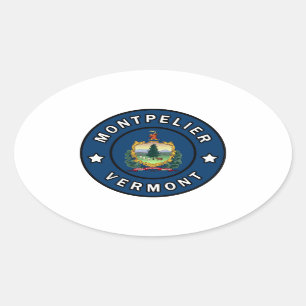 Sticker Ovale Montpelier Vermont