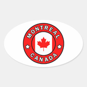Sticker Ovale Montréal Canada