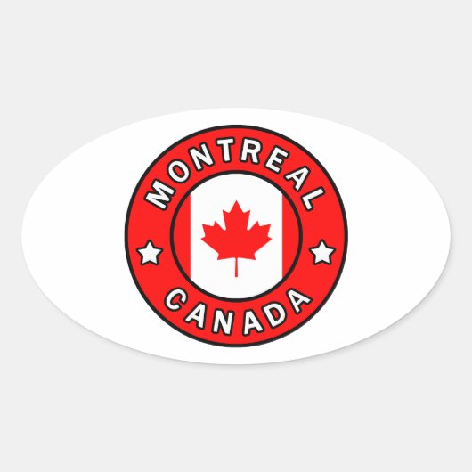 Sticker Ovale Montréal Canada (Devant)