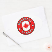Sticker Ovale Montréal Canada (Enveloppe)