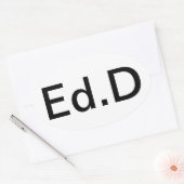 Sticker Ovale Montrez votre diplôme avec fierté (Enveloppe)