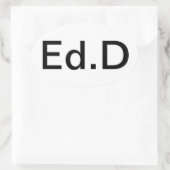 Sticker Ovale Montrez votre diplôme avec fierté (Sac)