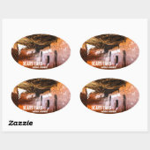 Sticker Ovale Monument national de Bears Ears (Feuille)