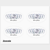 Sticker Ovale Moon Phases (Feuille)